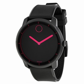 Movado Bold Black Dial Black Polyurethane Unisex Watch 3600192