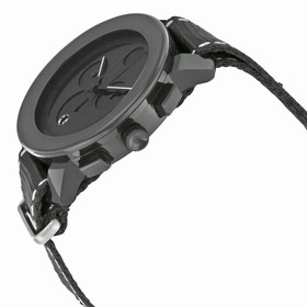 Movado Bold Black Dial Black Woven Nylon Band Black Stainless Steel Case Unisex Quartz Watch 3600308