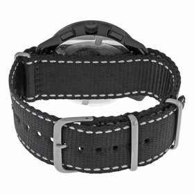 Movado Bold Black Dial Black Woven Nylon Band Black Stainless Steel Case Unisex Quartz Watch 3600308