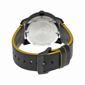 Movado Bold Black Dial Leather Unisex Watch 3600352