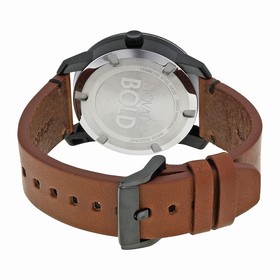Movado Bold Brown and Beige Camouflage-Print Dial Brown Leather Black Stainless Steel Case Men's Quartz Watch 3600301