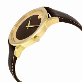Movado Bold Brown Dial Leather Men's Watch 0606880
