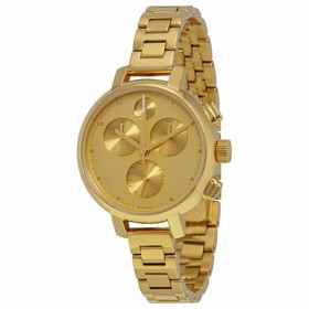 Movado Bold Champagne Chronograph Gold-Tone Stainless Steel Ladies Watch 3600239