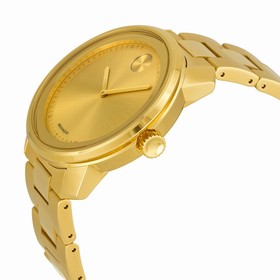 Movado Bold Champagne Dial Gold-tone Men's Watch 3600258