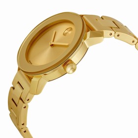 Movado Bold Champagne Dial Yellow Gold Stainless Steel Watch 3600085