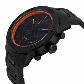 Movado Bold Chronograph Black Dial Black Ion-plated Titanium Men's Watch 3600190