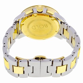 Movado Bold Chronograph Silver Sunray Dial Two- tone Unisex Watch 3600357