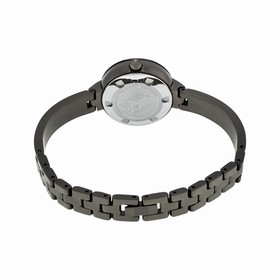 Movado Bold Crystal Marker Gunmetal Plated Bangle Ladies Watch 3600324