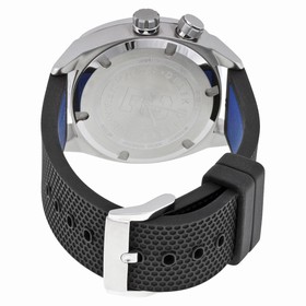 Movado Bold Derek Jeter Captain Series Silver and Blue Dial Black Silicone Men's Watch 3600264