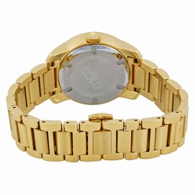 Movado Bold Gold Pave Dial Stainless Steel Ladies Watch 3600255