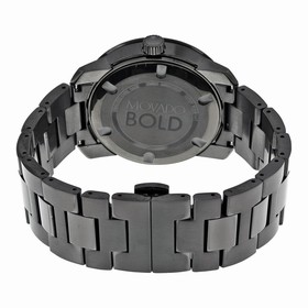 Movado Bold Grey Dial Grey Ion-Plated Stainless Steel Band and Case Unisex Quartz Watch 3600259