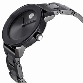 Movado Bold Grey Metallic Grey ion-Plated Stainless Steel Men's Watch 3600103