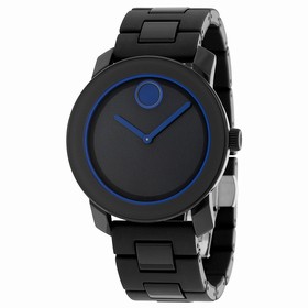 Movado Bold Navy Blue Dial Navy Blue Polyurethane Unisex Quartz Watch 3600314