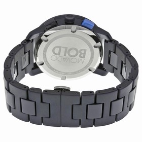 Movado Bold Navy Blue Dial Navy Blue Stainless Steel Band and Case Men's Quartz Watch 3600270