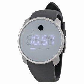 Movado Bold Purple Digital Dial Grey Silicone Ladies Watch 3600253