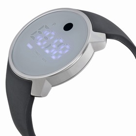 Movado Bold Purple Digital Dial Grey Silicone Ladies Watch 3600253