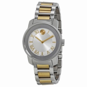 Movado Bold Quartz Silver Dial Two-tone Ladies Watch 3600245