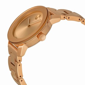 Movado Bold Rose Gold-tone Stainless Steel Unisex Watch 3600342
