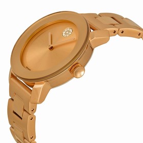 Movado Bold Rose Gold-Tone Stainless Steel Watch 3600086