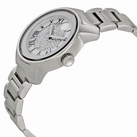 Movado Bold Silver Crystal Pave Dial Stainless Steel Ladies Watch 3600254