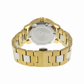 Movado Bold Silver Dial Gold IP Stainless Steel Ladies Watch 3600129