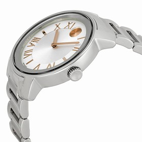 Movado Bold Silver Dial Stainless Steel Unisex Watch 3600196