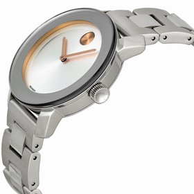 Movado Bold Silver Dial Stainless Steel Watch 3600084