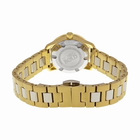 Movado Bold Silver Sunray Dial Silver- Gold tone Stainless Steel Band Ladies Quartz Watch 3600336