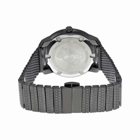 Movado Bold Silver Tone Crystal Pave Dial Stainless Steel Ladies Watch 3600325