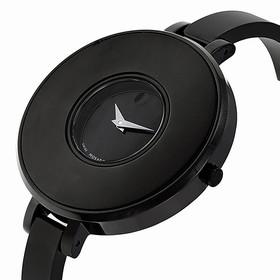 Movado Brila Black Dial Black PVD Stainless Steel Ladies Watch 0606562