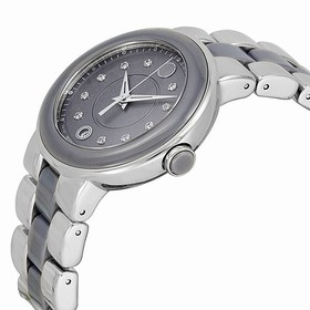 Movado Cerena Lilac Dial Lilac Ceramic and Stainless Steel Ladies Watch 0606554