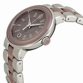 Movado Cerena Smoky Lilac Dial Stainless Steel and Ceramic Ladies Watch 0606553