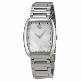 Movado Concerto White Mother of Pearl Stainless Steel Ladies Watch 0606547 