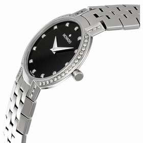 Movado Faceto Diamond Steel Ladies Watch 0605586