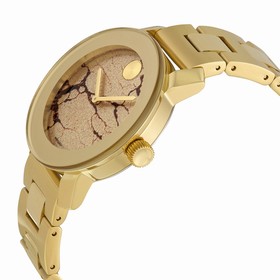 Movado Gold Metallic Museum Dial Yellow Gold Ion-Plated Stainless Steel Unisex Watch 3600346