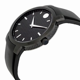 Movado Gravity Black Carbon Fiber Men's Watch 0606849