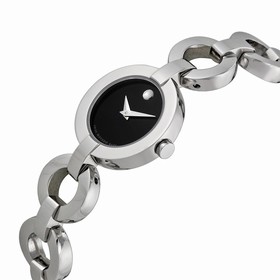 Movado Ladies Bela Moda Stainless Steel Bracelet Watch 0606260