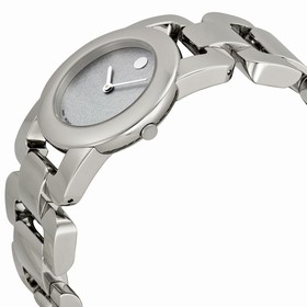 Movado Luma Silver Metallic Dial Stainless Steel Ladies Watch 0606543