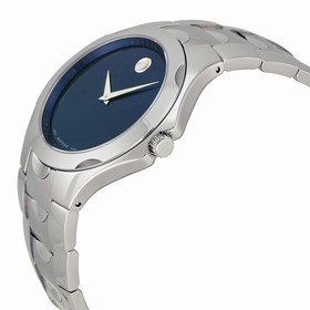 Movado Luno Stainless Steel Blue Dial Men's Watch 0606380