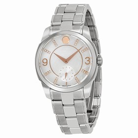 Movado LX Mother of Pearl Dial Stainless Steel Ladies Watch 0606619