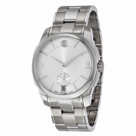 Movado LX Silver Dial Stainless Steel Men's Watch 0606627