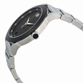 Movado Museum Black Dial Stainless Steel Men's Watch 0606604