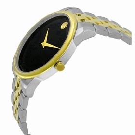 Movado Museum Black Dial Two-tone Men's Watch 0606899