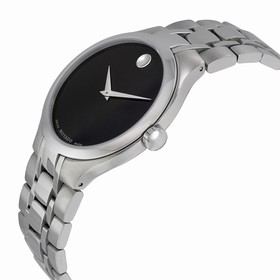 Movado Museum Black Museum Dial Stainless Steel Men's Watch 0606367