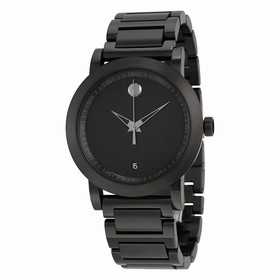 Movado Museum Sport Black Dial Black PVD Stainless Steel Men's Watch 0606615