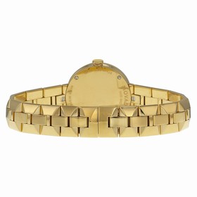 Movado Sapphire Champagne Dial Gold PVD Stainless Steel Ladies Watch 0606816
