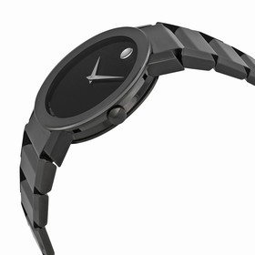 Movado Sapphire PVD Black Bracelet Men's Watch 0606307