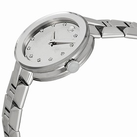 Movado Sapphire Silver Dial Stainless Steel Ladies Watch 0606814