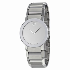 Movado Sapphire Silver Mirror Men's Watch 0606093