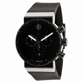 Movado Sapphire Synergy Black Dial Chronograph Men's Watch 0606501